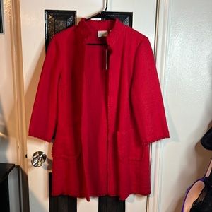 Chicos Chinese Red Jacket sz 1x